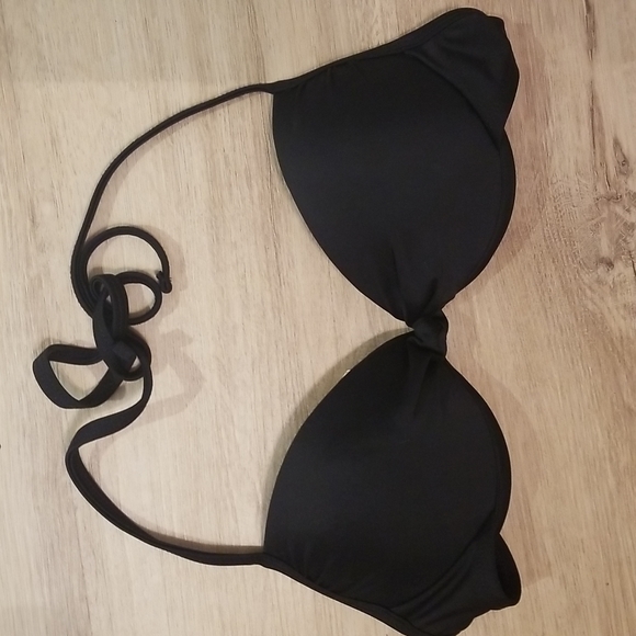 Black Padded Bikini Top - Picture 3 of 5